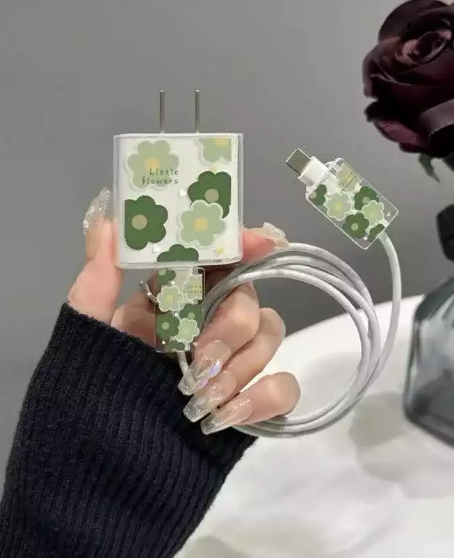 Imagen1_Funda green flowers (Verde)