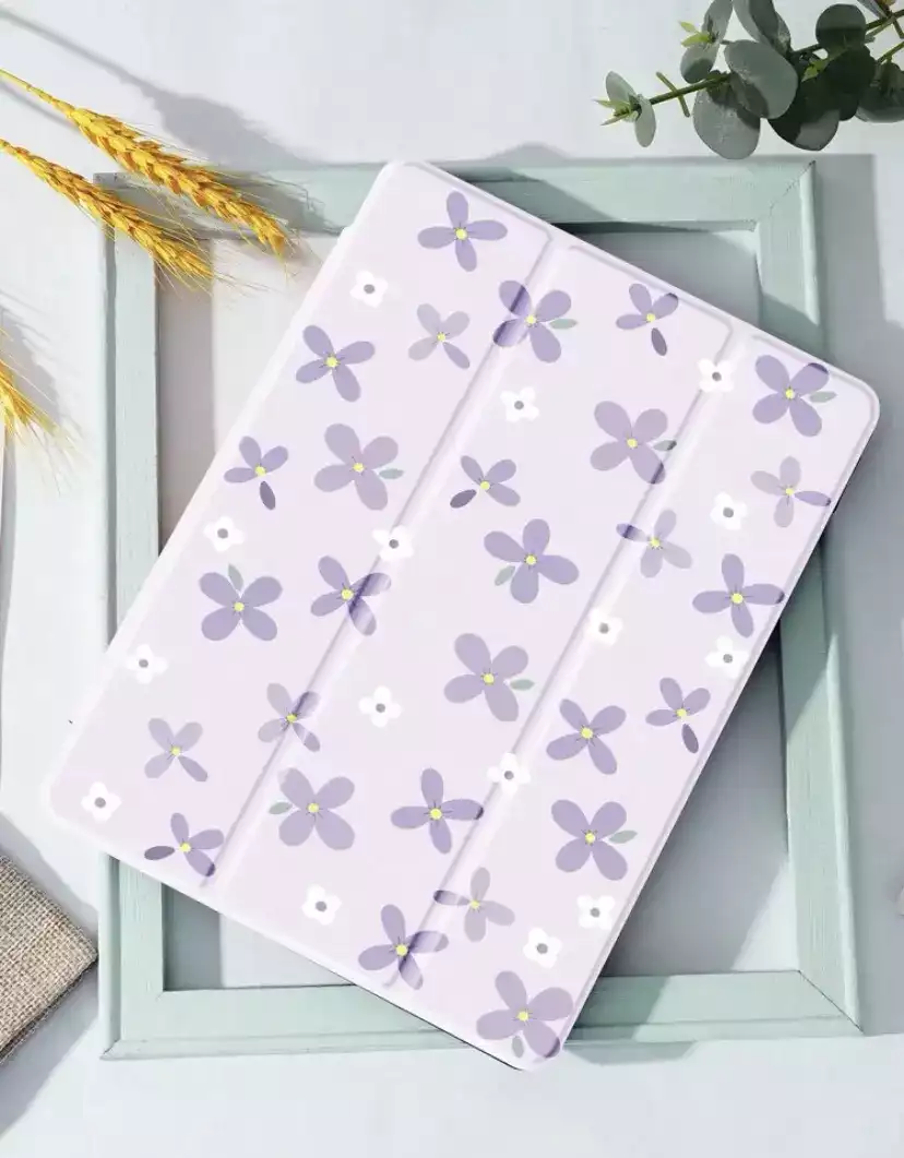 Imagen1_Funda iPad florecitas (Lila)