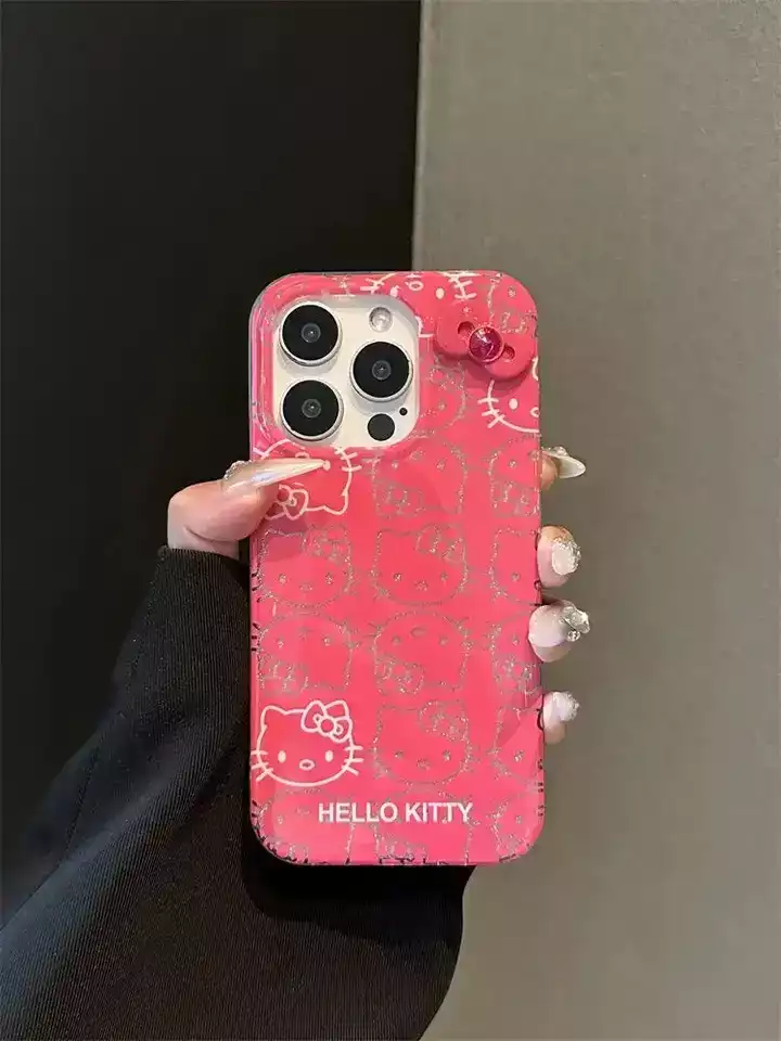 Imagen1_Funda Hello kitty glitter (Rosado)