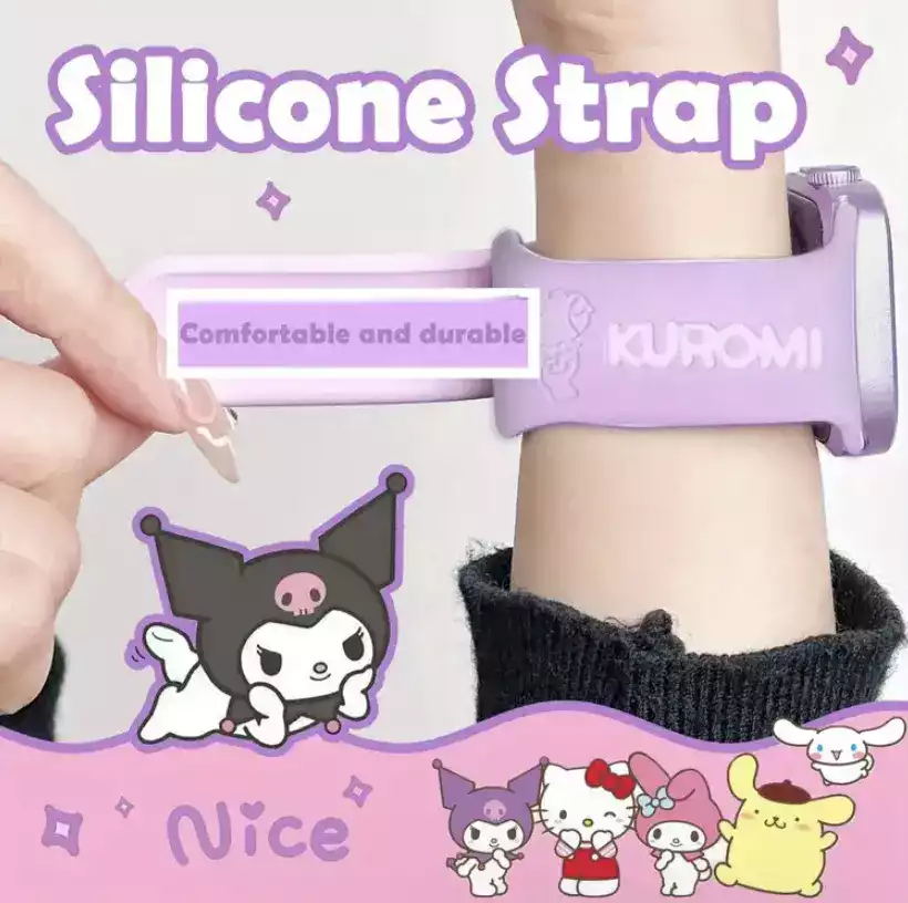 Imagen1_Banda Apple Watch Kuromi (Lila)